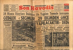 Son Havadis Gazetesi 29 Nisan 1961 - Ağaoğlu Diktatörler İki Saatte Yıkılmaz dedi GZ69488 - 2