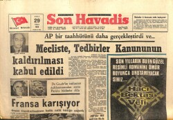 Son Havadis Gazetesi 29 Nisan 1969 - Fransa Karışıyor GZ103363 - 1