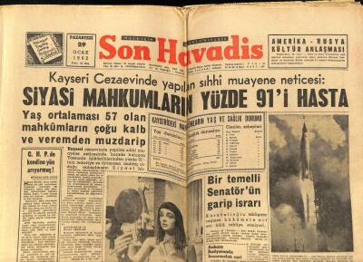Son Havadis Gazetesi 29 Ocak 1962 - Prenses Margaret Ve Tony 2. Balayında GZ80487 - 1