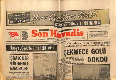 Son Havadis Gazetesi 29 Ocak 1969 - Canlı Hesap Makinesi İhsan Esingüner GZ97972 - 1
