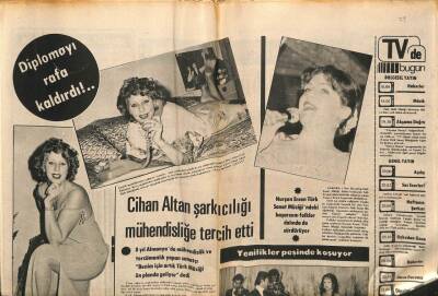 Son Havadis Gazetesi 29 Ocak 1981 - Cihan Altan Şarkıcılığı Mühendisliğe Tercih Etti GZ97948 - 1