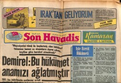 Son Havadis Gazetesi 3 Ağustos 1979 - Demirel Bu Hükümet Anamızı Ağlatmıştır GZ69047 - 2