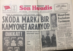 Son Havadis Gazetesi 3 Aralık 1971 - Mesut Erez Başbakan Yardımcısı - GZ12209 - 1