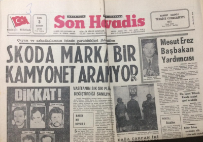 Son Havadis Gazetesi 3 Aralık 1971 - Mesut Erez Başbakan Yardımcısı - GZ12209 - 2