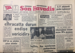 Son Havadis Gazetesi 3 Ekim 1971- CHPde Su Yüzüne Çıkan Akımlar - GZ12447 - 2