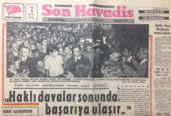 Son Havadis Gazetesi 3 Ekim 1972 - Çukurova Demireli Kucakladı - GZ12836 - 1