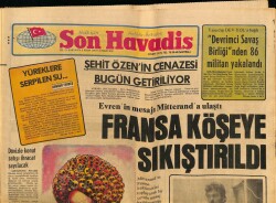 Son Havadis Gazetesi 3 Ekim 1981 - Emel Sayın Ağzını Sonuna Kadar Açtı Ama , Kastelli İle Anlaşamadı GZ69077 - 1