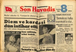 Son Havadis Gazetesi 3 Kasım 1963 - Bilinmeyen Abdülhamit GZ65364 - 2