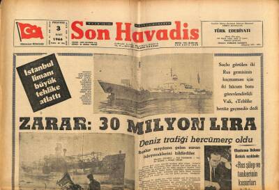 Son Havadis Gazetesi 3 Mart 1966 - İstanbul Limanı Büyük Tehlikede , Zarar 30 Milyon Lira GZ77409 - 1