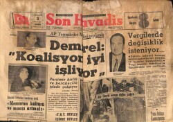 Son Havadis Gazetesi 3 Nisan 1965 - Demirel Koalisyon İyi İşliyor GZ69467 - 2
