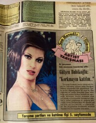 Son Havadis Gazetesi 3 Ocak 1979 - Bir Yarışmanın Türk Sinemasına Kazandırdığı Yıldız Gülşen Bubikoğlu Korkmayın Katılın.. GZ93450 - 2