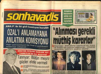 Son Havadis Gazetesi 3 Ocak 1984 - İbrahim Tatlıses Orhan Abi Benle Niye Uğraşıyorlar - Filiz Akın Hasret Gideriyor GZ121125 - 1