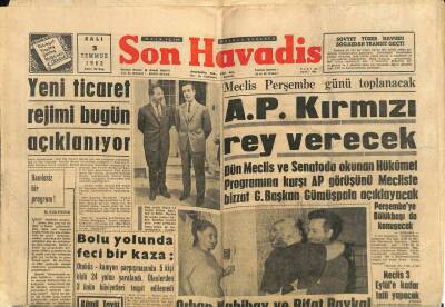 Son Havadis Gazetesi 3 Temmuz 1962 - Bazı Sinemalar Küçük Çocuklar İçin Tehlikeli Bir Hale Geldi GZ114674 - 1