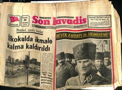 Son Havadis Gazetesi 30 Ağustos 1972 - Samsun Belediye Başkan Vekili Vuruldu - Zap Suyu Üzerine Asma Köprüler İnşa Ediliyor GZ98507 - 1