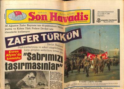 Son Havadis Gazetesi 30 Ağustos 1982 - Aysel İpar , Türk Ve Yabancı Kordiplomatiğe Konser Verecek GZ69170 - 2