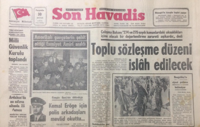 Son Havadis Gazetesi 30 Aralık 1971 - Toplu Sözleşme Düzeni İhlas Edilecek - GZ12822 - 2