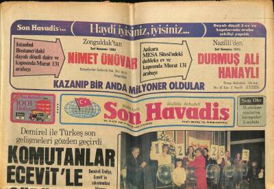 Son Havadis Gazetesi 30 Aralık 1978 - Hülya Süer Herşey Oğlum Özarıın Geleceği İçin diyor GZ73995 - 1