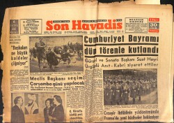 Son Havadis Gazetesi 30 Ekim 1961 - Tifo Ve Paratifo , İstanbul'u Dolaşıyor GZ158830 - Gökçekoleksiyon