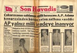 Son Havadis Gazetesi 30 Eylül 1963 - AP Yalnız Milli İradeye İnanıyor - Mayk Çetesi Reisi Öldürüyor GZ102120 - 1