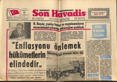 Son Havadis Gazetesi 30 Haziran 1971 - Clay Hakkımı Aldım dedi - Galatasaray 3. Defa Cumhurbaşkanlığı Kupasında GZ124008 - 1