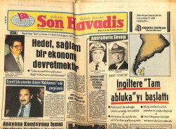 Son Havadis Gazetesi 30 Nisan 1982 - Ecevit Sıkıyönetim Askeri Mahkemesinde Yargılandı GZ102245 - 1