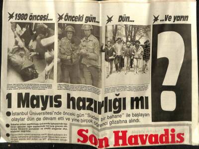 Son Havadis Gazetesi 30 Nisan 1988 - İstanbul Üniversitesinde Başlayan Olaylar Dünde Devam Etti GZ59263 - 1