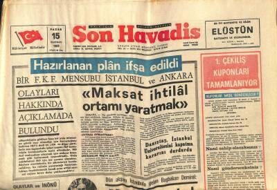 Son Havadis Gazetesi 30 Ocak 1969 - Demirel , Totonun Maliyeye Bağlanma Konusunu Ele Aldı... GZ123978 - 1