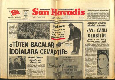 Son Havadis Gazetesi 30 Temmuz 1969 - Demirel Tüten Bacalar İddialara Cevaptır GZ97912 - 1