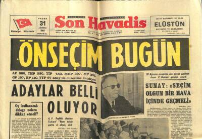 Son Havadis Gazetesi 31 Ağustos 1969 - Mescid-i Aksa Olayı İçin Türkiye Güvenlik Konseyine Başvurdu GZ59274 - 1