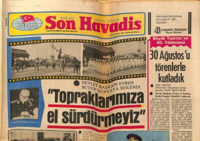 Son Havadis Gazetesi 31 Ağustos 1982 - Japonyada 13 Yaşında Bir Kızı Köpek Balığı Parçaladı GZ69169 - 1