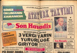 Son Havadis Gazetesi 31 Aralık 1980 - Yılbaşı Özel Eğlence Programı * Zeki Müren - Zerrin Özer - Seçil Heper - Yüksel Uzel GZ121148 - 1