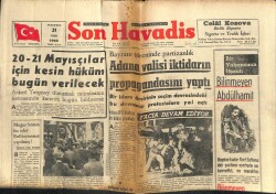 Son Havadis Gazetesi 31 Ekim 1963 - Peter Ve Renetanın Ceseti İstanbulda Defnedilecek GZ102088 - 2