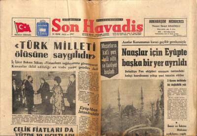 Son Havadis Gazetesi 31 Ekim 1967 - Çelik Fiyatları Yüzde 10 Ucuzladı GZ97987 - 1