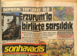 Son Havadis Gazetesi 31 Ekim 1983 - Gönül Yazar-Seyyal Taner Show - Erzurumla Birlikte Sarsıldık GZ102166 - 2
