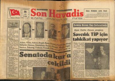 Son Havadis Gazetesi 31 Mart 1966 - Savcılık TİP İçin Tahkikat Yapıyor GZ77482 - 1