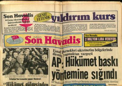 Son Havadis Gazetesi 31 Mart 1979 - Buttonun Bu Sabah Asılması Bekleniyor - AP Hükümet Baskı Yöntemine Sığındı GZ124337 - 1