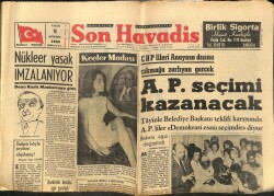 Son Havadis Gazetesi 4 Ağustos 1963 - Nükleer Yasak İmzalanıyor - Mamakta Savunma Devam Etti GZ102137 - 2