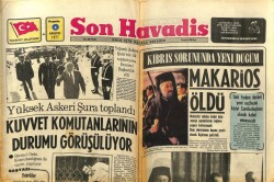 Son Havadis Gazetesi 4 Ağustos 1977 - Makarios Öldü GZ65313 - 1