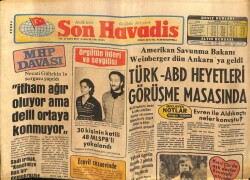 Son Havadis Gazetesi 4 Aralık 1981 - Ecevit Cezaevinde GZ65390 - 2