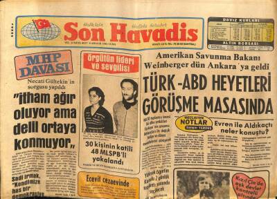 Son Havadis Gazetesi 4 Aralık 1981 - Ecevit Cezaevinde GZ65390 - 1