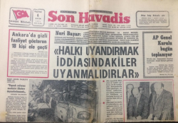 Son Havadis Gazetesi 4 Ekim 1971- AP Genel Kurulu Bugün Toplanıyor - GZ12448 - 2
