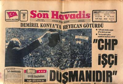 Son Havadis Gazetesi 4 Ekim 1975 - Konyada Pilavdan Zehirlenip Ölenlerin Sayısı 9a Yükseldi GZ73963 - 1