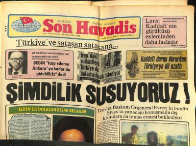 Son Havadis Gazetesi 4 Eylül 1981 - 250 Bin Lira Ödüllü 5 Şarkıyı da Nükhet Duru Seslendirecek GZ102209 - 2