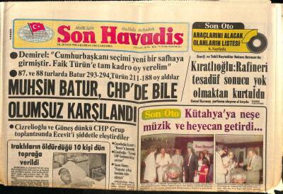 Son Havadis Gazetesi 4 Haziran 1980 - Muhsin Batur , CHPde Bile Olumsuz Karşılandı GZ92180 - 1