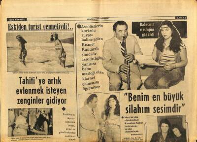 Son Havadis Gazetesi 4 Haziran 1983 - Assolistlerin Korkulu Rüyası Kısmet Kandıralı Babasının Mesleğine Göz Dikti GZ97901 - 1