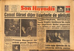 Son Havadis Gazetesi 4 Kasım 1961 - Cemal Gürsel Diğer Liderlerle de Görüştü GZ158842 - Gökçekoleksiyon