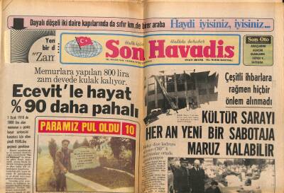 Son Havadis Gazetesi 4 Kasım 1978 - Ecevitle Hayat %90 Daha Pahalı GZ99121 - 1