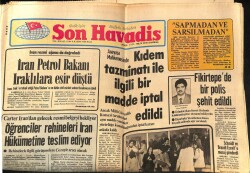 Son Havadis Gazetesi 4 Kasım 1980 - İran Petrol Bakanı Iraklılara Esir Düştü GZ72246 - 1