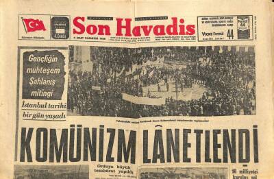 Son Havadis Gazetesi 4 Mart 1968 - Taksimde Komünizm Lanetlendi - Selma Günerinin Yeni Şarkıları GZ106951 - 1