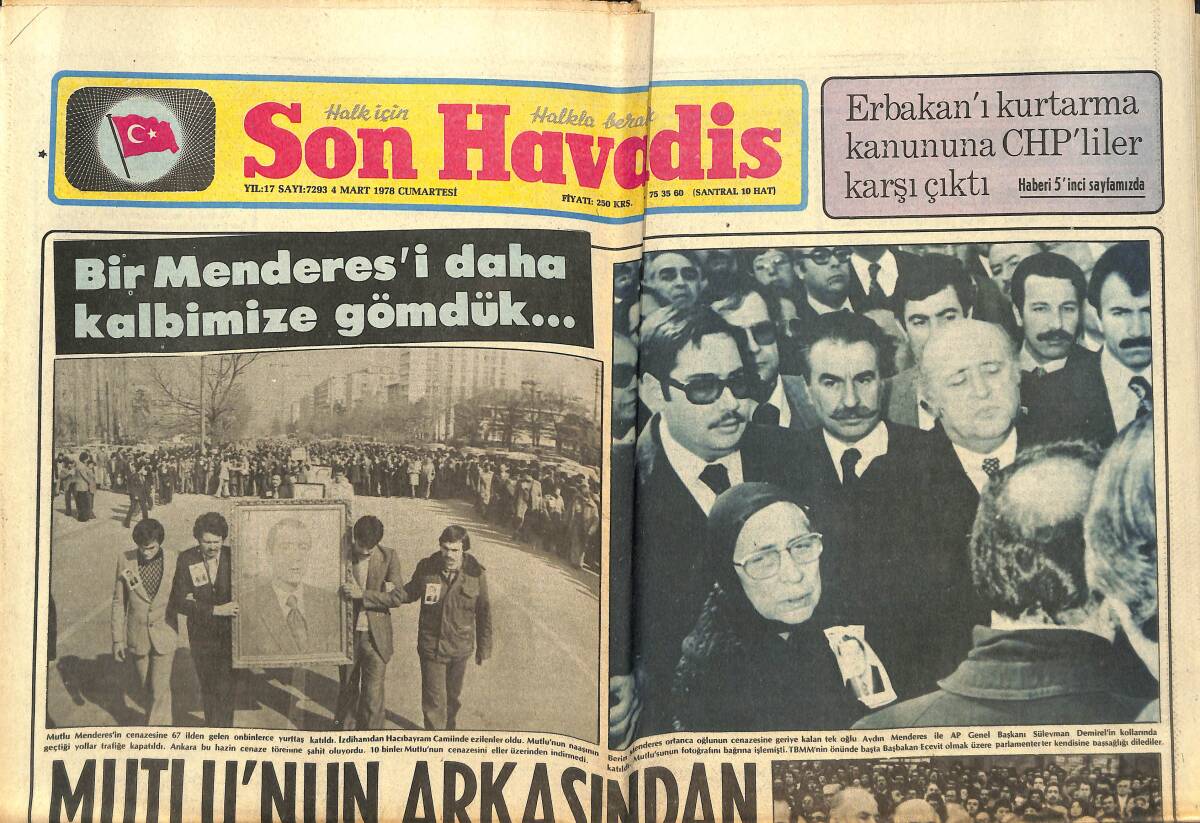 Son Havadis Gazetesi 4 Mart 1978 - Yavuz Özkan Zatürree Tehlikesini Atlattı - Irak Petrolü Kesince Mısır'a El Açtık... GZ142888 - 1